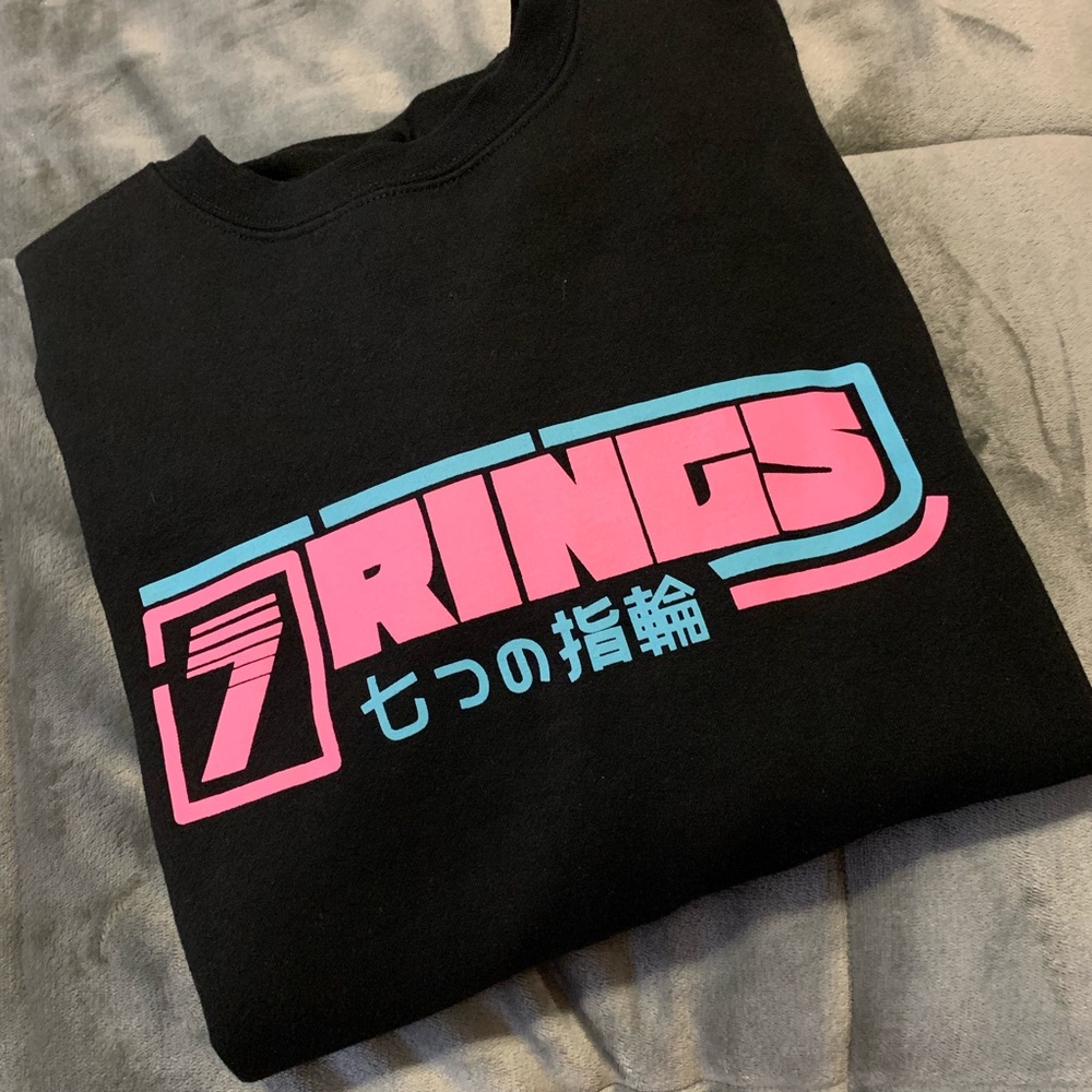 ARIANA GRANDE 7 RINGS SWEATSHIRT